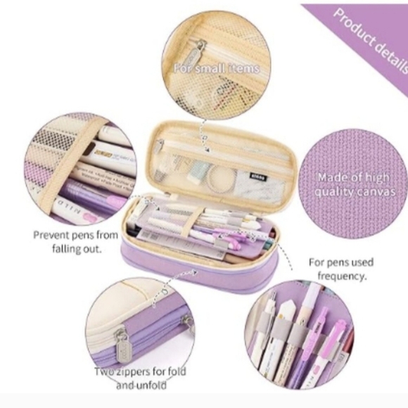 Purple and Cream Storage Case - Picture 3 of 6